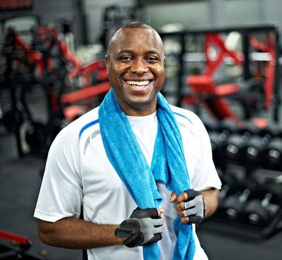 A man at a gym